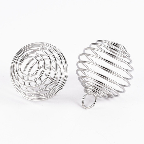 Hollow 15mm Wire Spiral Cage Lantern Pendant